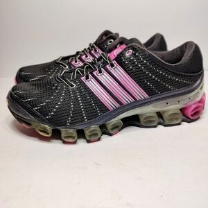 Adidas RARE Vintage Classic Mujer Microbounce Plus Gray Pink Shoe Sneakers Sz 11